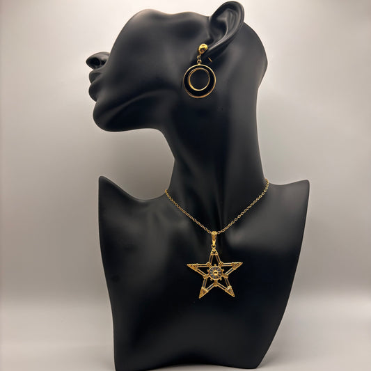 Sterling Silver Pentagram Pentacle Necklace