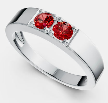 Sterling Silver Gemstone Statment Ring: Vintage