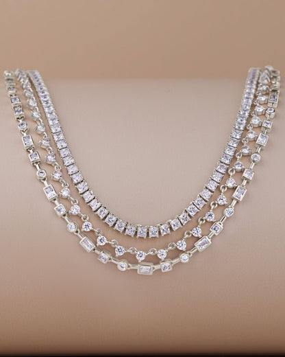 Brette Adjustable CZ Tennis Necklace