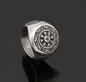 Vikings Helm of Awe Valknut Stainless Steel Ring