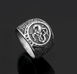 Vikings Runic Raven Mask Stainless Steel Ring