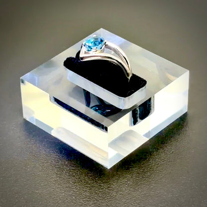 Sterling Silver Oval Triangle Ring: Fine Jewelry Emeralds Aquamarine Diamond Sapphire