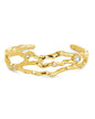 Tully CZ Molten Metal Cuff Bracelet