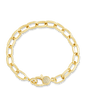 Tove CZ Clasp & Paperclip Chain Bracelet