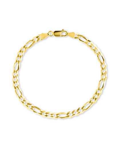 Dainty Sterling Silver Figarro Chain Bracelet
