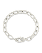 Tove CZ Clasp & Paperclip Chain Bracelet