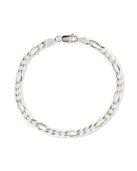 Dainty Sterling Silver Figarro Chain Bracelet