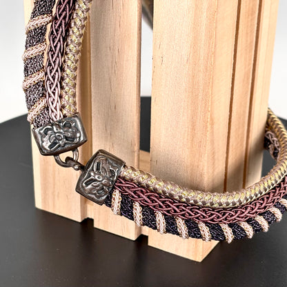 Alex And Lee Multi Gemstone And Cord Statement Bib Necklace: Collectors Item