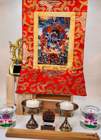 Buddhist Gift Set: Tibetan Incense, Solar Prayer Wheel, Candle Holder, Necklace, Pendant, Gift