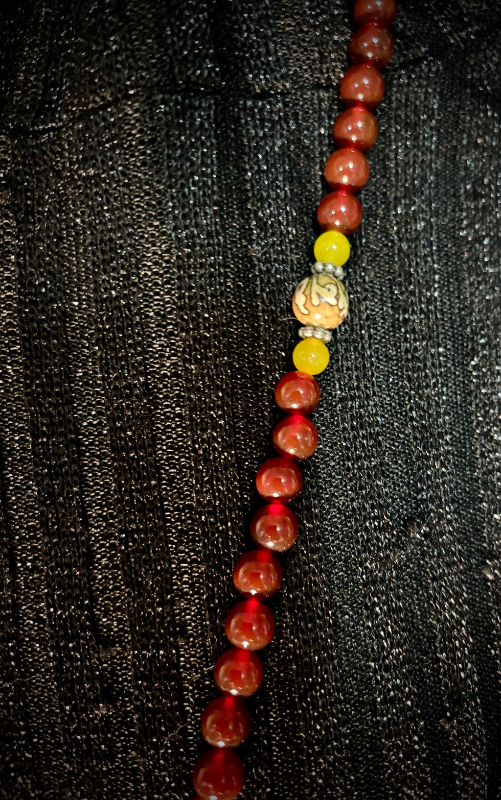 Mala Prayer Beads Buddhist Fancy Carnelian 108 beads