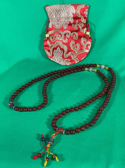 Mala Prayer Beads Buddhist Fancy Carnelian 108 beads