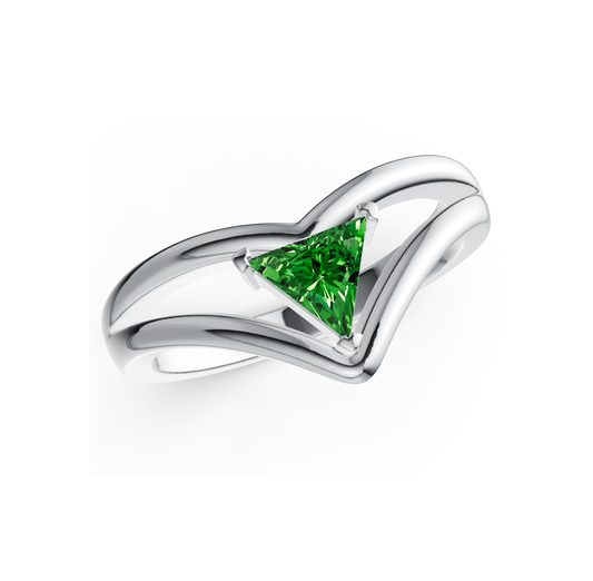 Sterling Silver Ring Gift: Fine Jewelry Swarovski Crystal Gemstones Emeralds Diamonds Handmade