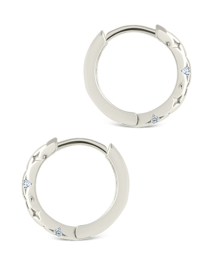 Sterling Silver Blakelyn Micro Hoops