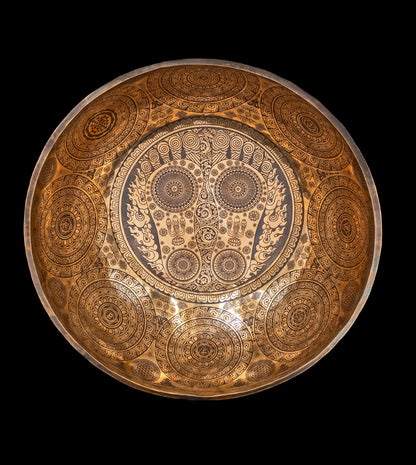 Tibetan Etched Grounding Foot Bowl G1 49Hz (NCP) 20" FB16275