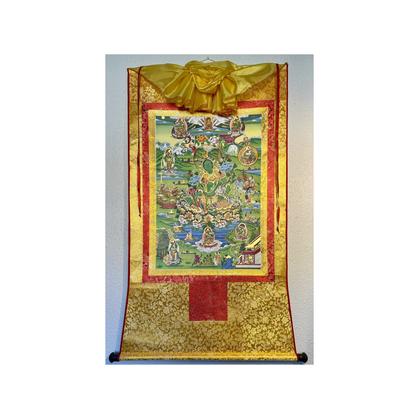 Large Tibetan Thangka Green Tara (3)