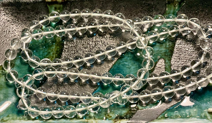 Tibetan Clear Quartz Mala Real 108 Buddhist Prayer Beads Spiritual Meditation Buddha