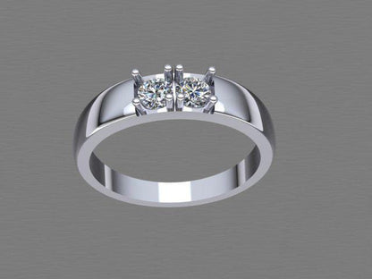 Sterling Silver Gemstone Statment Ring: Vintage