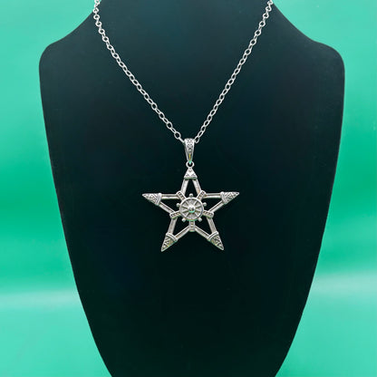 Sterling Silver Pentagram Pentacle Necklace