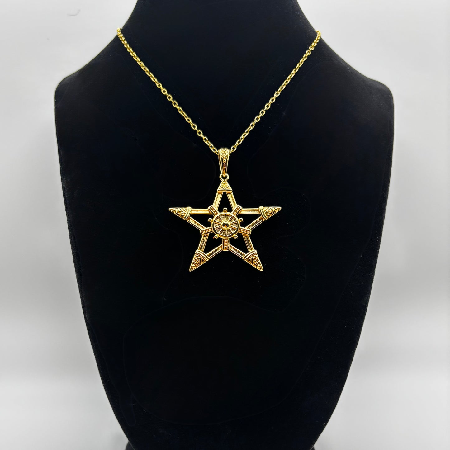 Sterling Silver Pentagram Pentacle Necklace