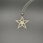 Sterling Silver Pentagram Pentacle Necklace