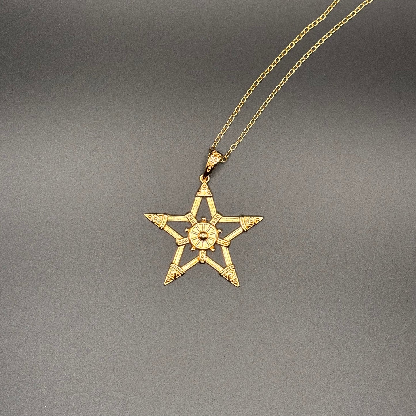 Sterling Silver Pentagram Pentacle Necklace