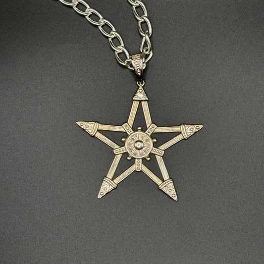 Large Sterling Silver Pentagram Necklace: Wiccan Witchcraft @everyone @Wiccan @Witchcraft @Pagan