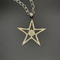 Sterling Silver Pentagram Pentacle Necklace