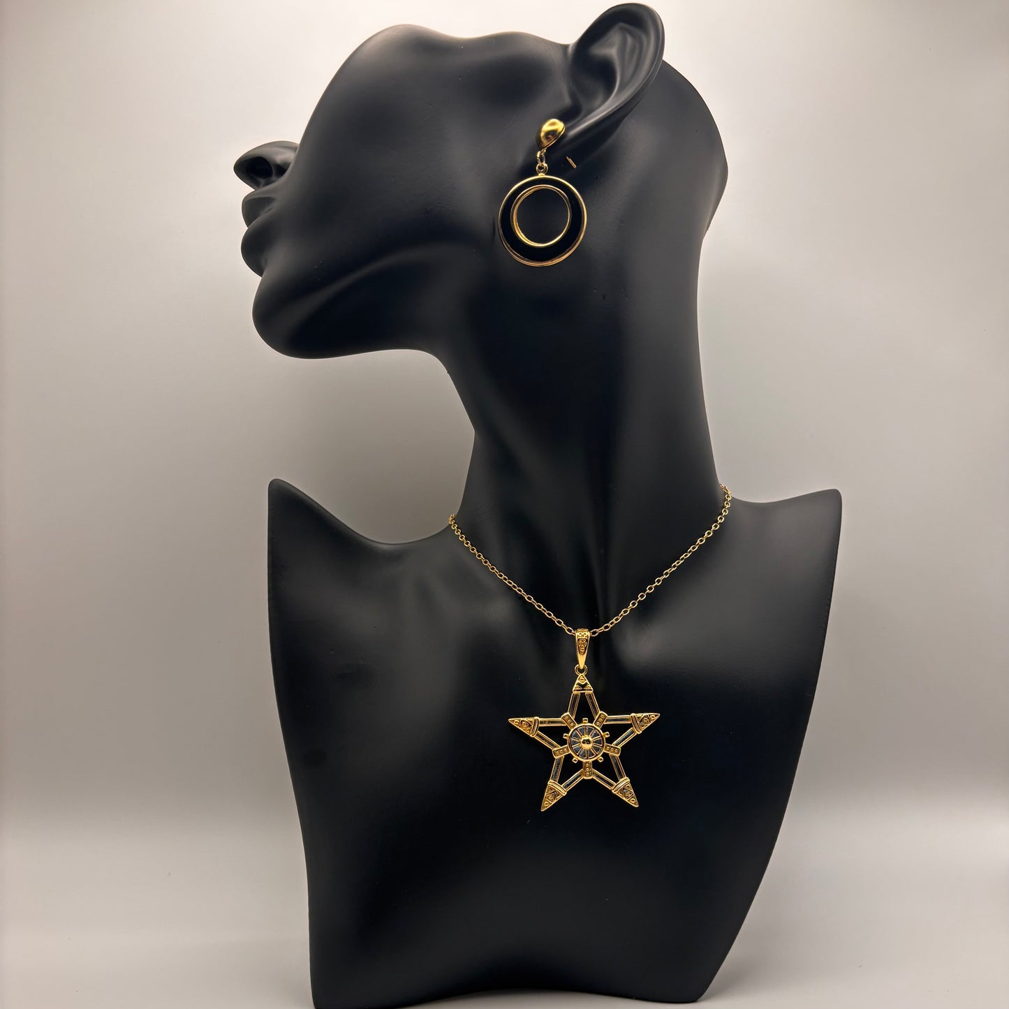 Sterling Silver Pentagram Pentacle Necklace