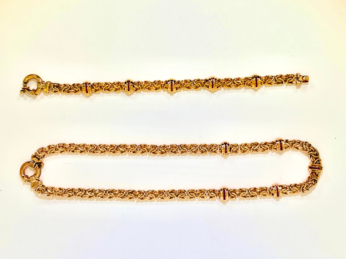 Gold necklace, bracelet and amethyst jewelry set: Statement jewelry, #Fashion, #Jewelry, #Everyone