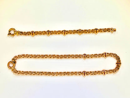 Gold necklace, bracelet and amethyst jewelry set: Statement jewelry, #Fashion, #Jewelry, #Everyone