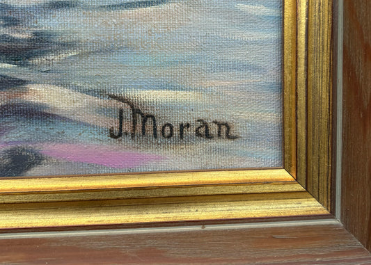 Joe Moran Watercolor Painting: Biloxi Mississippi Original Signed, Vintage, Fine Art, Collectors Item