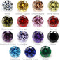 Sterling Silver Gemstone Statement Ring: Ruby, Diamond, Emerald, Tanzanite, Bling