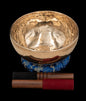 New Thadobati Singing Bowl F# 185Hz (Near Concert Pitch) 8" N15903