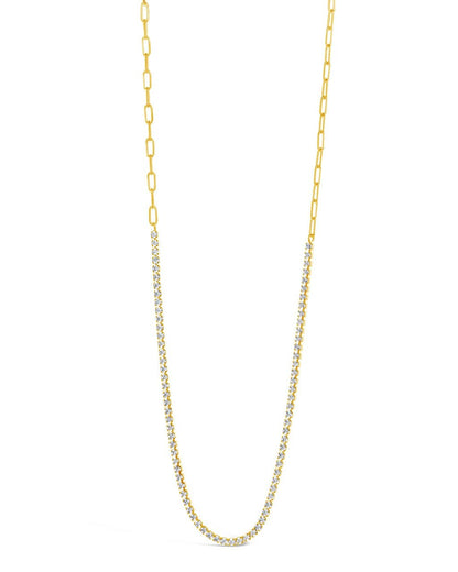 Dani Chain & CZ Tennis Necklace