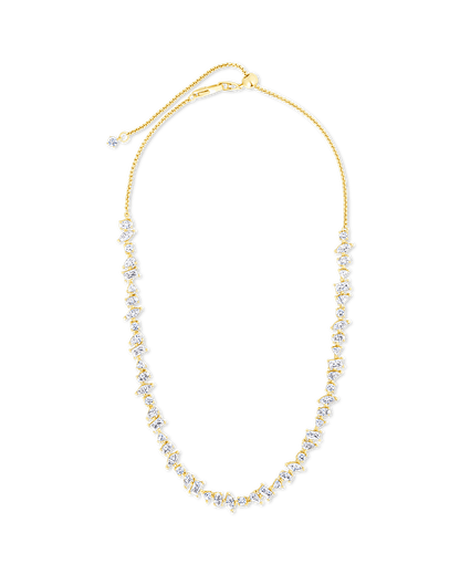 Ellery Adjustable CZ Tennis Necklace