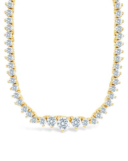 Tatum Adjustable CZ Tennis Necklace