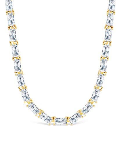 Blanche Adjustable CZ Tennis Necklace