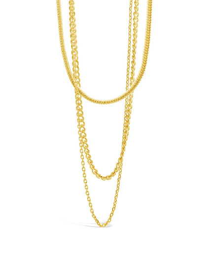 Brenna Triple Layered Chain Necklace