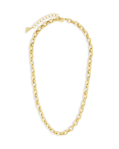 Kamora Textured Chain Link Necklace