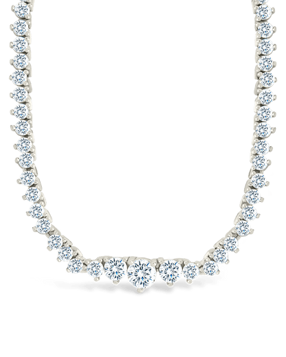Tatum Adjustable CZ Tennis Necklace