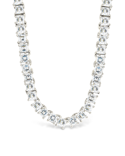 Brette Adjustable CZ Tennis Necklace