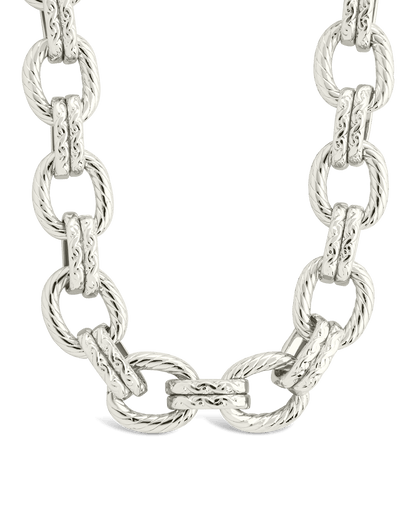 Kamora Textured Chain Link Necklace