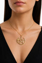 Rose Gold Necklace with Rose Detail: Gothic Pagan Jewelry, Gift