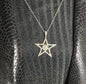 Sterling Silver Pentacle Pendant: Wiccan Pentagram Necklace: Fine Jewelry, Gothic Pagan Jewelry