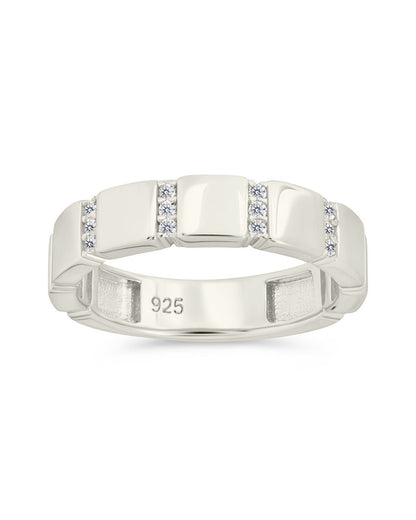 Sterling Silver Bradley CZ Ring