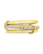 Sterling Silver Dominika CZ Link Stacking Ring