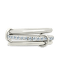 Sterling Silver Dominika CZ Link Stacking Ring