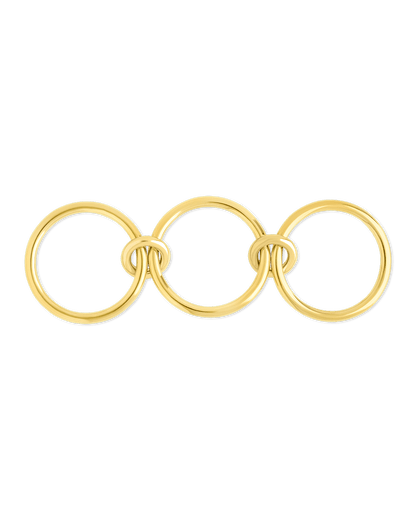 Sterling Silver Jasmin Link Stacking Ring