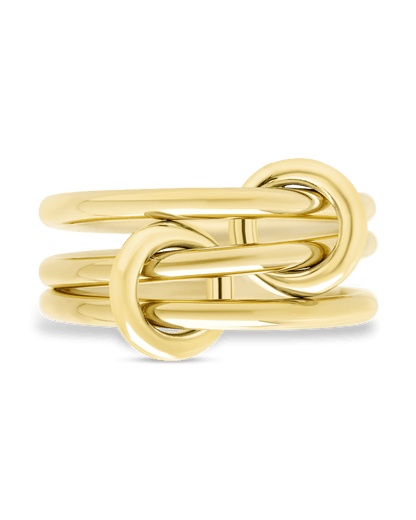 Sterling Silver Jasmin Link Stacking Ring