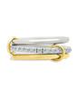 Sterling Silver Dominika CZ Link Stacking Ring